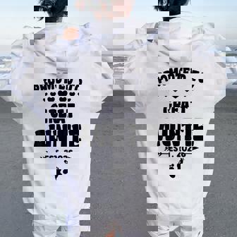 Promovido A Tía Abuela Est 2026 Anuncio De Embarazo Women Oversized Hoodie Back Print - Regaloses