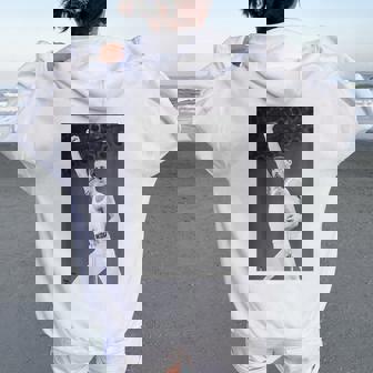 Queen Live Aid フレディ・マーキュリー・ウェンブリー・スタジアム 1985 レディース オーバーサイズ パーカー バックプリント - Kawaiitshirt