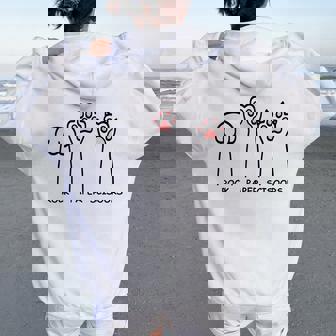 Rock Paper Scissors Hand Game Cat Paws Hommes S Sweat à capuche oversize pour femme avec imprimé dans le dos - Cadeauxyz