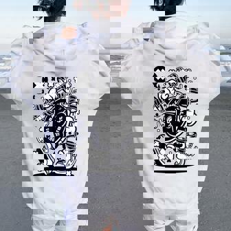 S Dibujos Hombre Infantiles Gym Gimnasia Women Oversized Hoodie Back Print - Regaloses