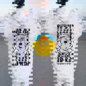 Second Grade Bruh I'm In 2Nd Grade Student Back To School Women Oversized Hoodie Back Print | Mazezy