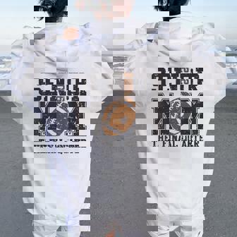 Senior Football Mom Football Mama Game Day Class Of 2026 Women Oversized Hoodie Back Print - Thegiftio