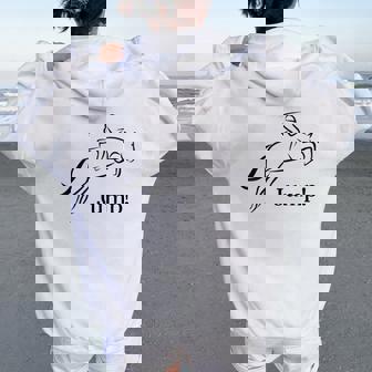 Showjumping Equestrian Horse Riding レディース オーバーサイズ パーカー バックプリント - Kawaiitshirt