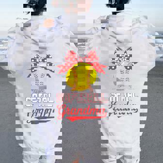 Softball Grandma Softball Lover Women Oversized Hoodie Back Print | Mazezy