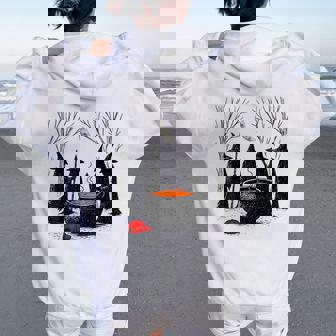 Spooky Witch Halloween Anti Trump Feminist Rights Women Oversized Hoodie Back Print | Mazezy