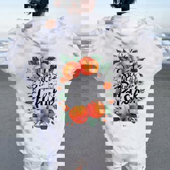 Sweet As A Georgia Peach Cute Southern Georgia Girl Women Oversized Hoodie Back Print - Thegiftio