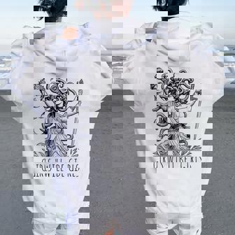 Vintage Girl Will Be Girls Medusa Feminist Clothing Women Oversized Hoodie Back Print - Thegiftio