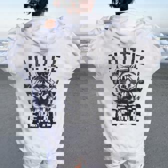 おもしろいアライグマのグラフィック 小さなフェラル 幼児 男の子 女の子 フェラル レディース オーバーサイズ パーカー バックプリント - Kawaiitshirt