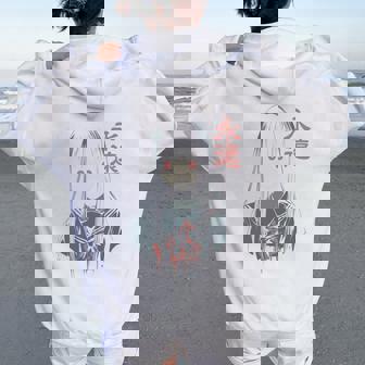 アニメ ホラーガール 美的 ソフト グランジ ワイフ 日本人 女の子 長袖tシャツ レディース オーバーサイズ パーカー バックプリント - Kawaiitshirt