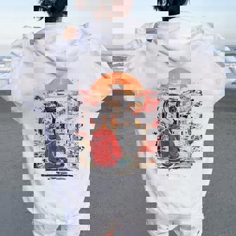 アニメ 女の子 日本 バックプリント レディース オーバーサイズ パーカー バックプリント - Kawaiitshirt