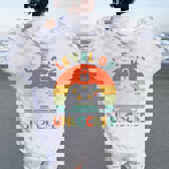 キッズ Level 7 Unlocked 7Th Birthday Gamer For Boys & Girl レディース オーバーサイズ パーカー バックプリント - Kawaiitshirt