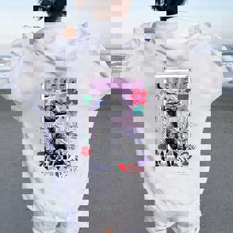 ジュラシック・ワールド Clever Girl（Blue） レディース オーバーサイズ パーカー バックプリント - Kawaiitshirt