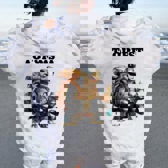 ツーリスト ウミガメ 家族 男性 女性 男の子 女の子 キッズ 大人 長袖tシャツ レディース オーバーサイズ パーカー バックプリント - Kawaiitshirt