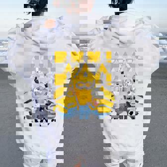 ミニオン Banana×4 レディース オーバーサイズ パーカー バックプリント - Kawaiitshirt