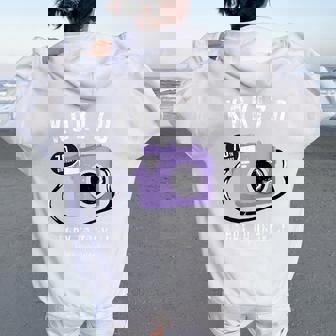 古希祝い 旅行好き 写真好き 撮影好き カメラ レトロ 父 母 男性 女性 70歳お祝い Ready To Travel レディース オーバーサイズ パーカー バックプリント - Kawaiitshirt