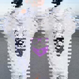 喜寿祝い ねこ サングラス 父 男性 女性 母 猫好き 喜寿 お祝い 77歳 おもしろ おもろい かっこいい レディース オーバーサイズ パーカー バックプリント - Kawaiitshirt