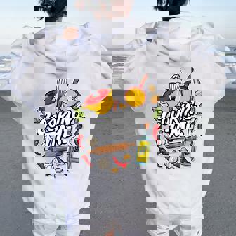 料理の日 宗教料理 シェフ向け 料理 男性 女性 長袖tシャツ レディース オーバーサイズ パーカー バックプリント - Kawaiitshirt