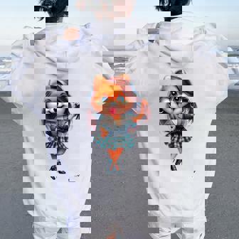 犬とペットへの愛をお祝いしましょう男性、女性、子供に。 レディース オーバーサイズ パーカー バックプリント - Kawaiitshirt