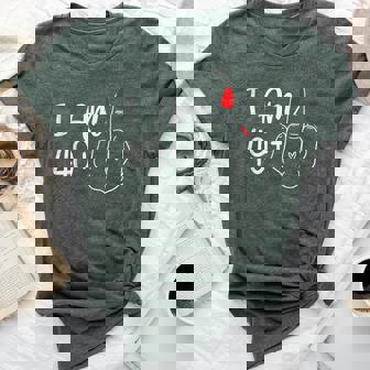 I Am 49 Plus 1 Middle Finger 50Th Birthday Women Bella Canvas T-shirt | Mazezy