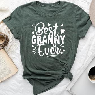 Best Granny Ever Heart Mama Grandma Mother's Day Women Bella Canvas T-shirt - Thegiftio UK