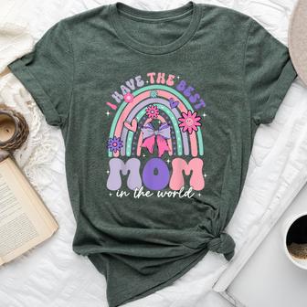 I Have The Best Mom In The World Coquette Bow Bella Canvas T-shirt - Thegiftio UK