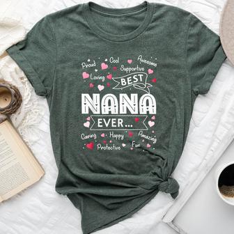 Best Nana Ever First Time Grandma Bella Canvas T-shirt - Thegiftio UK