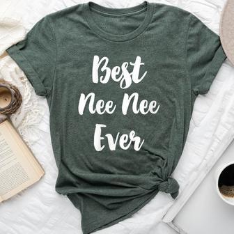 Best Neenee Ever Family Cute Nee-Nee Bella Canvas T-shirt - Thegiftio UK