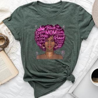 Black Woman Mom African American Happy Mother's Day Bella Canvas T-shirt - Thegiftio UK