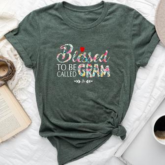 Blessed To Be Called Gram Bella Canvas T-shirt - Thegiftio UK