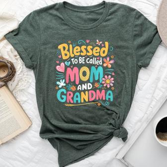 Blessed To Be Called Mom Grandma Women Bella Canvas T-shirt - Thegiftio UK