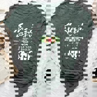 Blessed To Be Called Oma Floral Arrow Bella Canvas T-shirt - Thegiftio