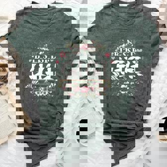 Blessed Gigi Grandma Life Flower 2025 Women Bella Canvas T-shirt | Mazezy