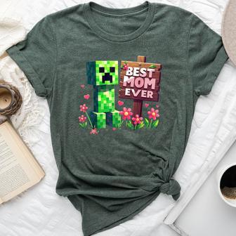 Boy Mom Best Mom Ever Mother's Day Video Game Pixel Bella Canvas T-shirt - Thegiftio UK