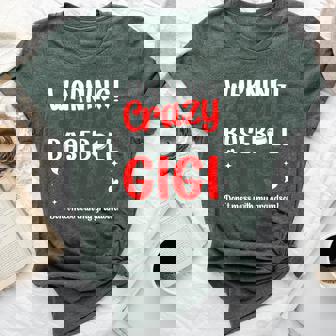 Crazy Baseball Gigi Grandma Gigi Of A Baseball Player Gigi Bella Canvas T-shirt - Thegiftio UK