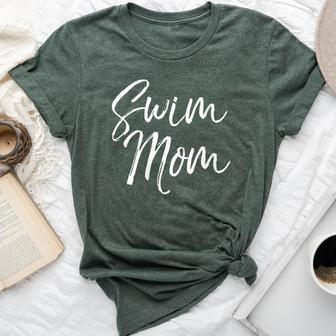 Cute Swimming Mom Mother's Day For Swimmers Swim Mom Bella Canvas T-shirt - Thegiftio UK