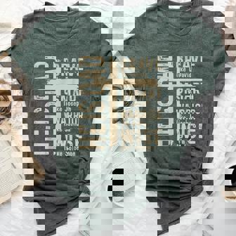 He Is Dad Religious Happy Father's Day Christian Dad Bible Bella Canvas T-shirt | Mazezy