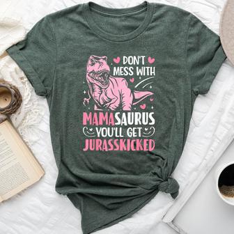 Don't Mess With Mamasaurus Mother's Day Mom Mama Bella Canvas T-shirt - Thegiftio UK