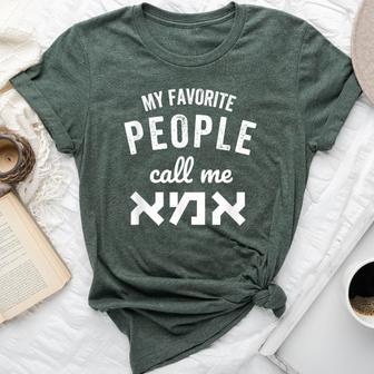 My Favorite People Call Me Ima Jewish Mom Hebrew Mom Mother Bella Canvas T-shirt - Thegiftio UK