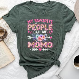 My Favorite People Call Me Momo Mother's Day Bella Canvas T-shirt - Thegiftio UK