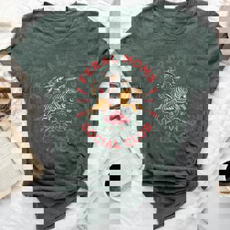 Feral Moms Raise Hell Social Club Tiger Happy Mother's Day Bella Canvas T-shirt | Mazezy