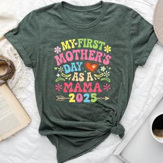 My First Father's Day As A Mama 2025 Expecting New Baby Bella Canvas T-shirt - Thegiftio UK