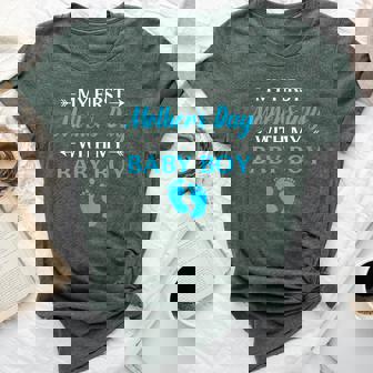 My First Baby Boy Outfit First Time Mom Bella Canvas T-shirt - Thegiftio