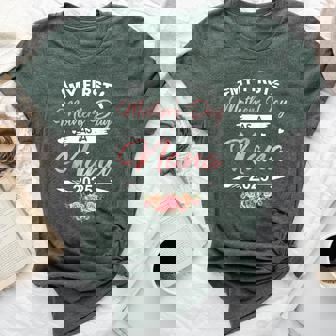 My First Mother's Day As A Nana 2025 Expecting New Baby Bella Canvas T-shirt | Mazezy