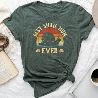 Best Snail Mom Ever Snails Owner Vintage Bella Canvas T-shirt - Thegiftio UK