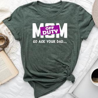 Mother's Day Cute Mom Off Duty Bella Canvas T-shirt - Thegiftio UK