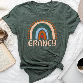 Grancy Rainbow Grandma Cute Grancy Bella Canvas T-shirt - Thegiftio UK