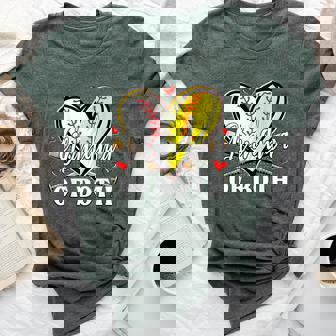 Grandma Of Both Baseball Softball Grandma Bella Canvas T-shirt | Mazezy