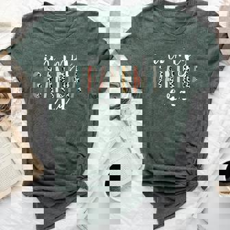 In My Grandma Era Leopard Letter Print Grandma Bella Canvas T-shirt | Mazezy