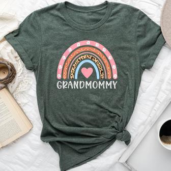Grandmommy Grandma Rainbow Grandmommy Grandmother Bella Canvas T-shirt - Thegiftio UK