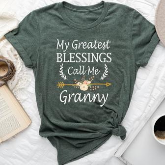 My Greatest Blessings Call Me Granny Cute Mother's Day Bella Canvas T-shirt - Thegiftio UK